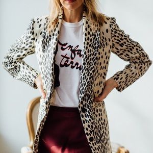 NWT Emerson Fry RARE!! Wingtip 2 Leopard Blazer